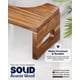 thumbnail image 2 of Taburete de inodoro BLUEWEST plegable de madera de acacia de 18 cm para orinal, 2 of 7