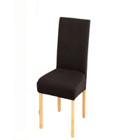 Genérico - Pack De 6 Fundas Para Silla Con Diseño Texturizado Color Negro