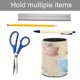 thumbnail image 5 of Aventura en el Parque Temático de Rilakkuma-theme Cylinder Pen Holder Pencil Organizer with Flannel Lining PVC Leather Material Cardboard Base for study work 10*8CM, 5 of 6