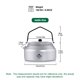 thumbnail image 2 of Hervidor de camping widesea 1 L de aluminio anodizado duro y ultraligero, 2 of 5