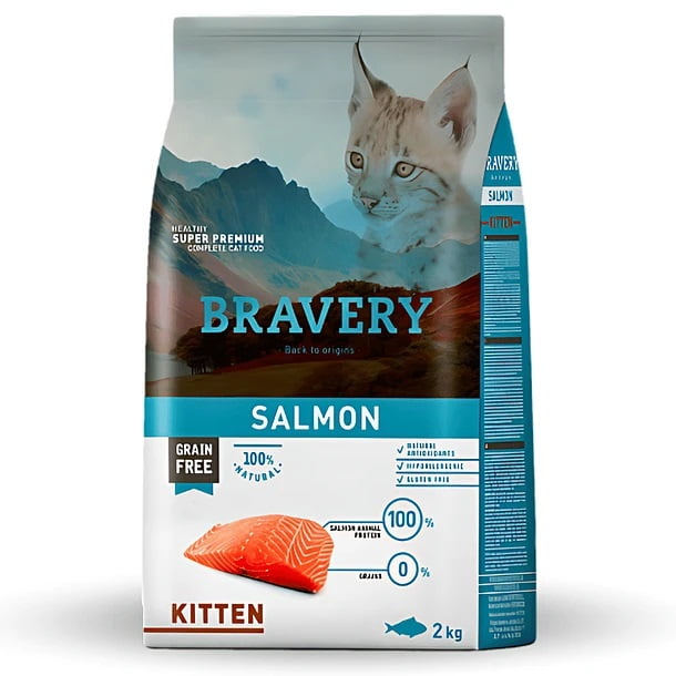 BRAVERY SALMON KITTEN 2 KG