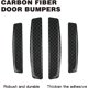 thumbnail image 2 of 4 protectores de fibra de carbono para puertas de coche, protectores de borde de puerta lateral, tiras protectoras de parachoques universales (negro), 2 of 6