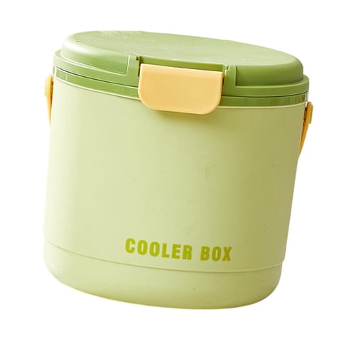 Bothyi - Cubo De Hielo Para Mantener El Hielo Frío, Contenedor De Hielo Para Actividades Al Aire Libre, Buffet, Camping, Verde