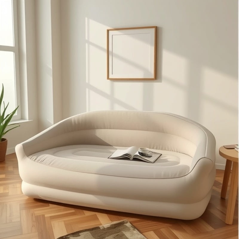 Click Ventas - Sofá/colchón Inflable Individual Con Respaldo Elevado