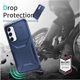 thumbnail image 3 of Funda Resistente para Samsung Galaxy A55 5G con Tapa Deslizante y Protección Militar Azul, 3 of 6