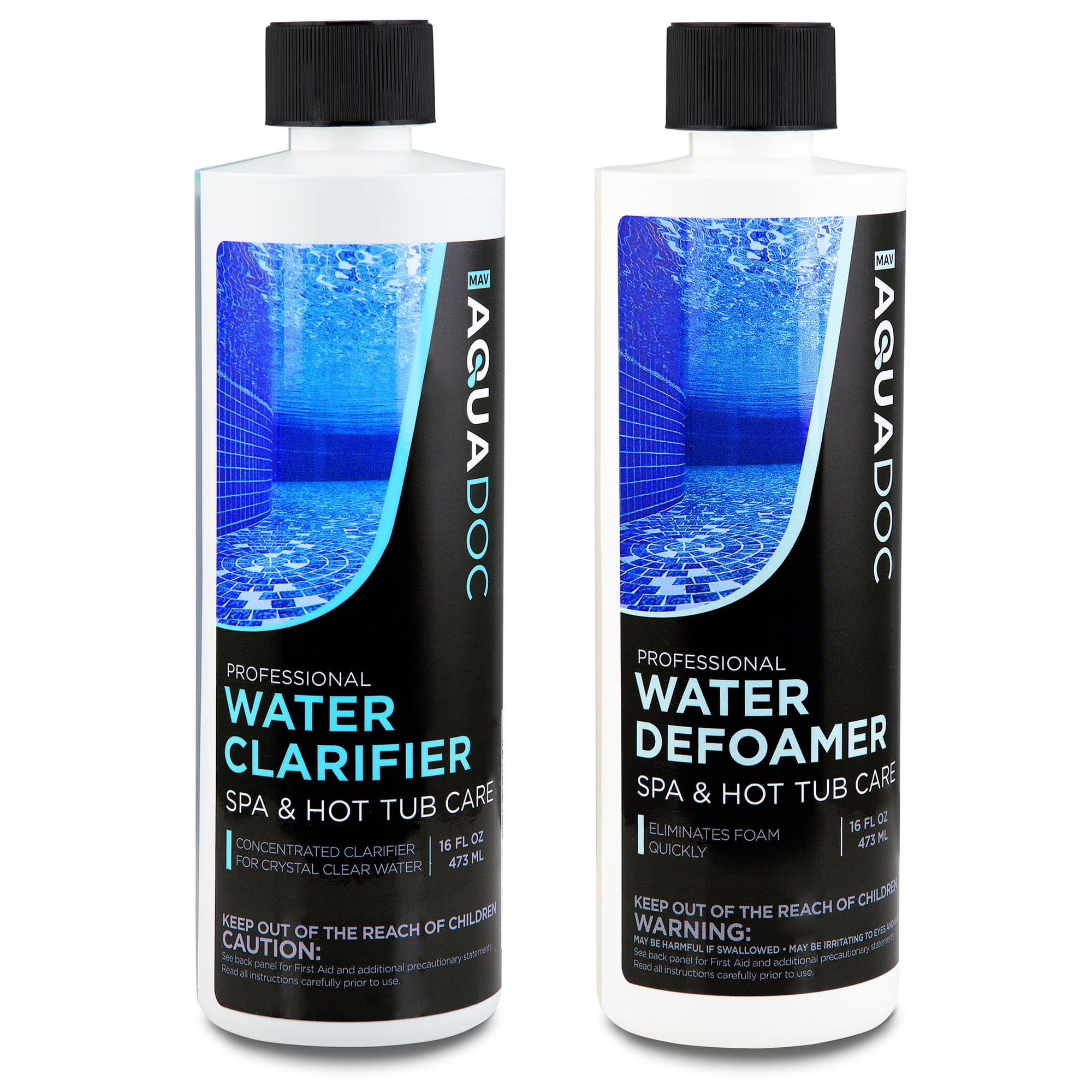 Kit Químico Para Clarificador Y Antiespumante Para Spa Mav Aquadoc