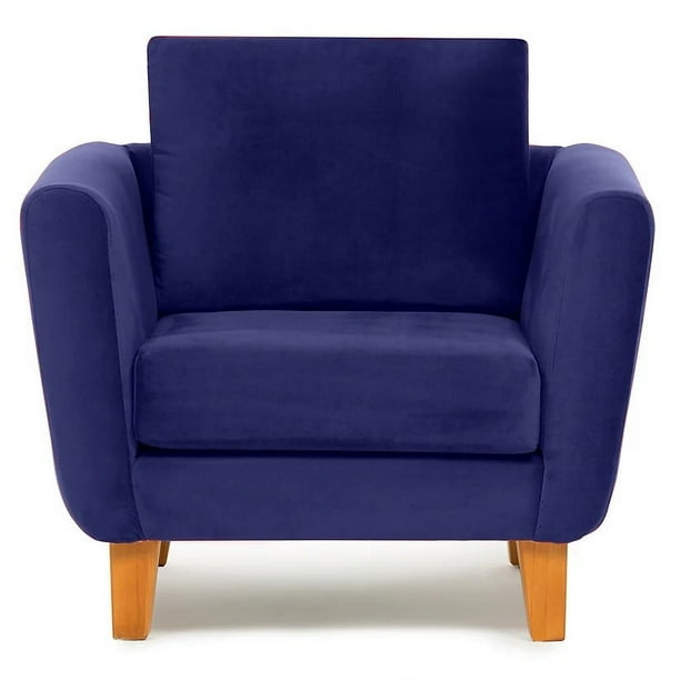 Sillón Thomas Felpa Azul