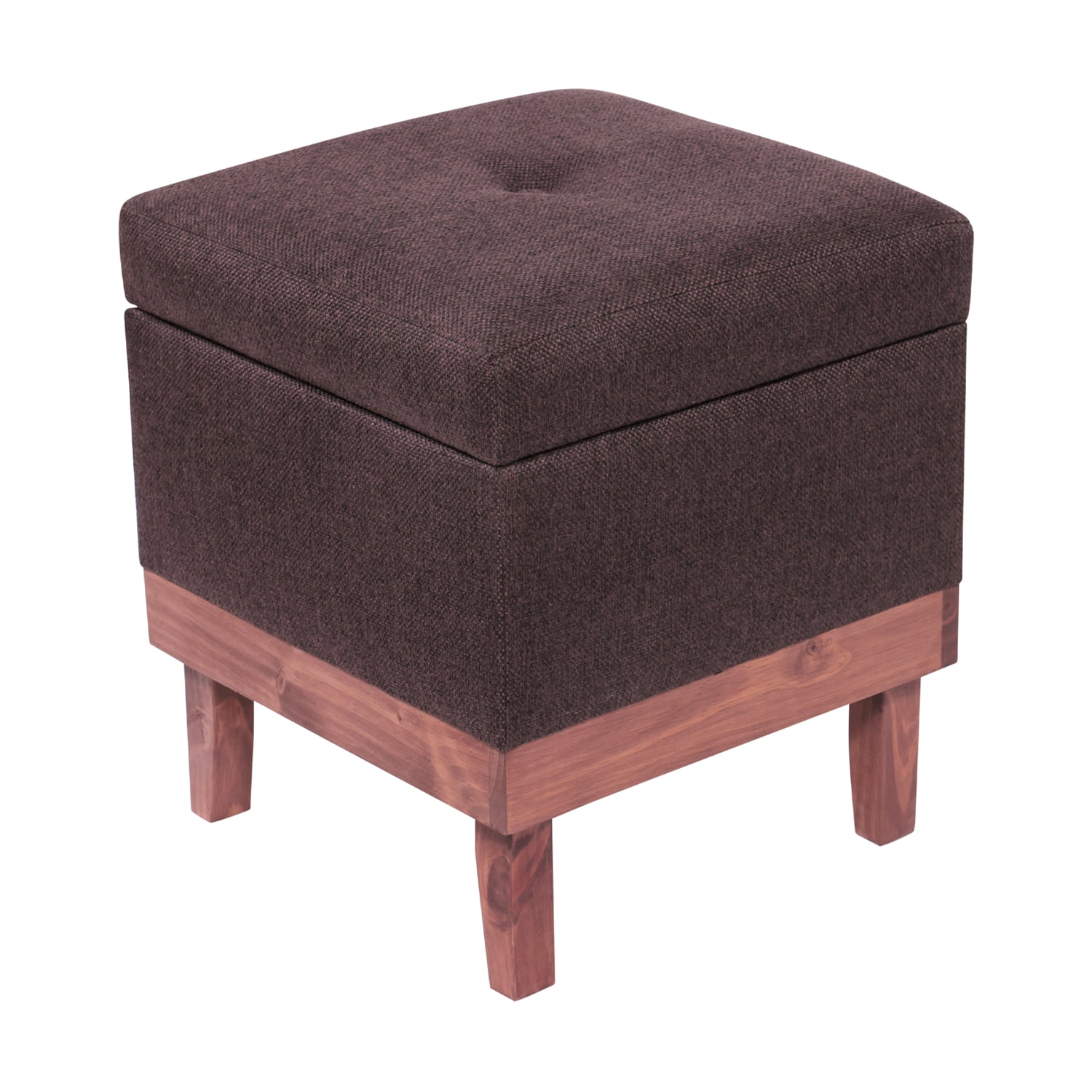 Máxima Design - Pouf Baúl Emilia Café Moro Omega 45x45x46 Cm