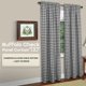 thumbnail image 2 of Panel de cortina para ventana ACHIM Buffalo Check, 107 x 160 cm, negro y blanco, 2 of 6