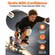 thumbnail image 2 of Rodilleras y coderas SKATEWIZ M/L Naranja para Patinaje/Skateboarding, 2 of 9