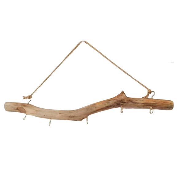Gancho De Madera Montado En La Pared Driftwood Hook Decoración Retro Para Key Closet Room