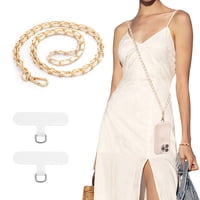 Correa Bandolera Con Cadena Metálica Timovo Para Teléfono, 128 Cm