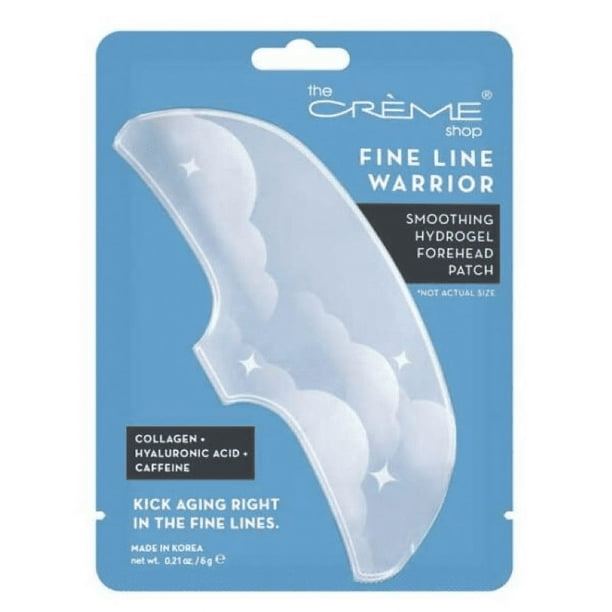The Crème Shop - Fine Line Warrior - Parche de Hidrogel Suavizante para la Frente - Combate el Envejecimiento Directamente en las Líneas Finas (6 G)