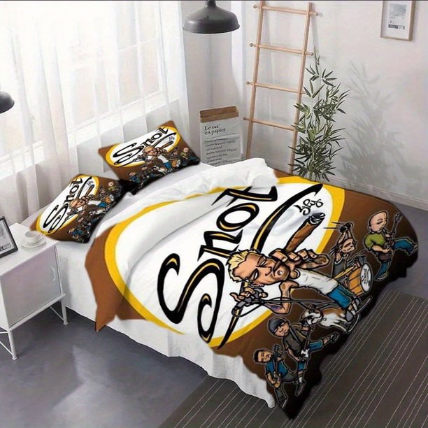 3pcs Snot'S Promotional Poster Duvet Cover Set - 2/3pcs Bedding Set with Printed Pattern Includes Fitted Sheet and Pillowcases - Suitable for Bedroom