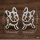 thumbnail image 3 of Aros pendientes de fantasia bulldog frances silver, 3 of 3