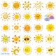 thumbnail image 5 of Stickers Jaurney 50 piezas impermeables de sol amarillo en vinilo, 5 of 8