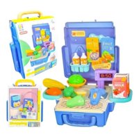 Genérico - Mochila Juguete Minimarket 22 Piezas Para Niños Y Niñas