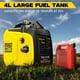 thumbnail image 4 of Generador portátil POXURIO de 2550 W, tanque de combustible de 4 L, gasolina, 120 V, 4 of 8