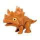 thumbnail image 3 of Juguete De Dinosaurio Con Dedos Mordedores Con Articulaciones Flexibles Figura De Acción Para Accesorios Triceratops Marrón Para Niños, 3 of 5