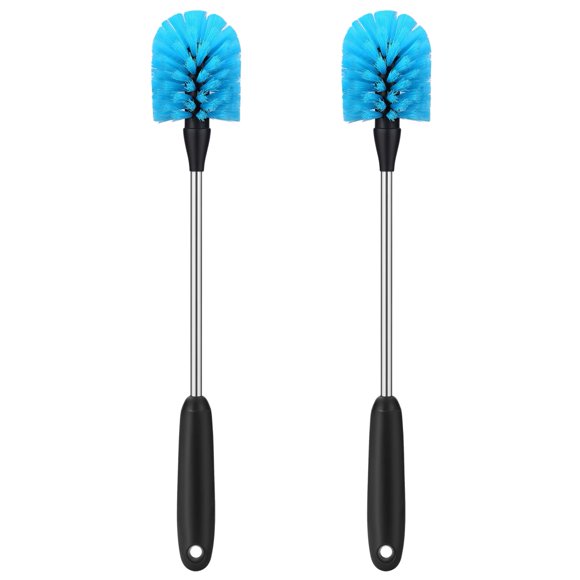 Cepillo para botellas de agua MOSOLAN, acero inoxidable, 38 cm, paquete de 2