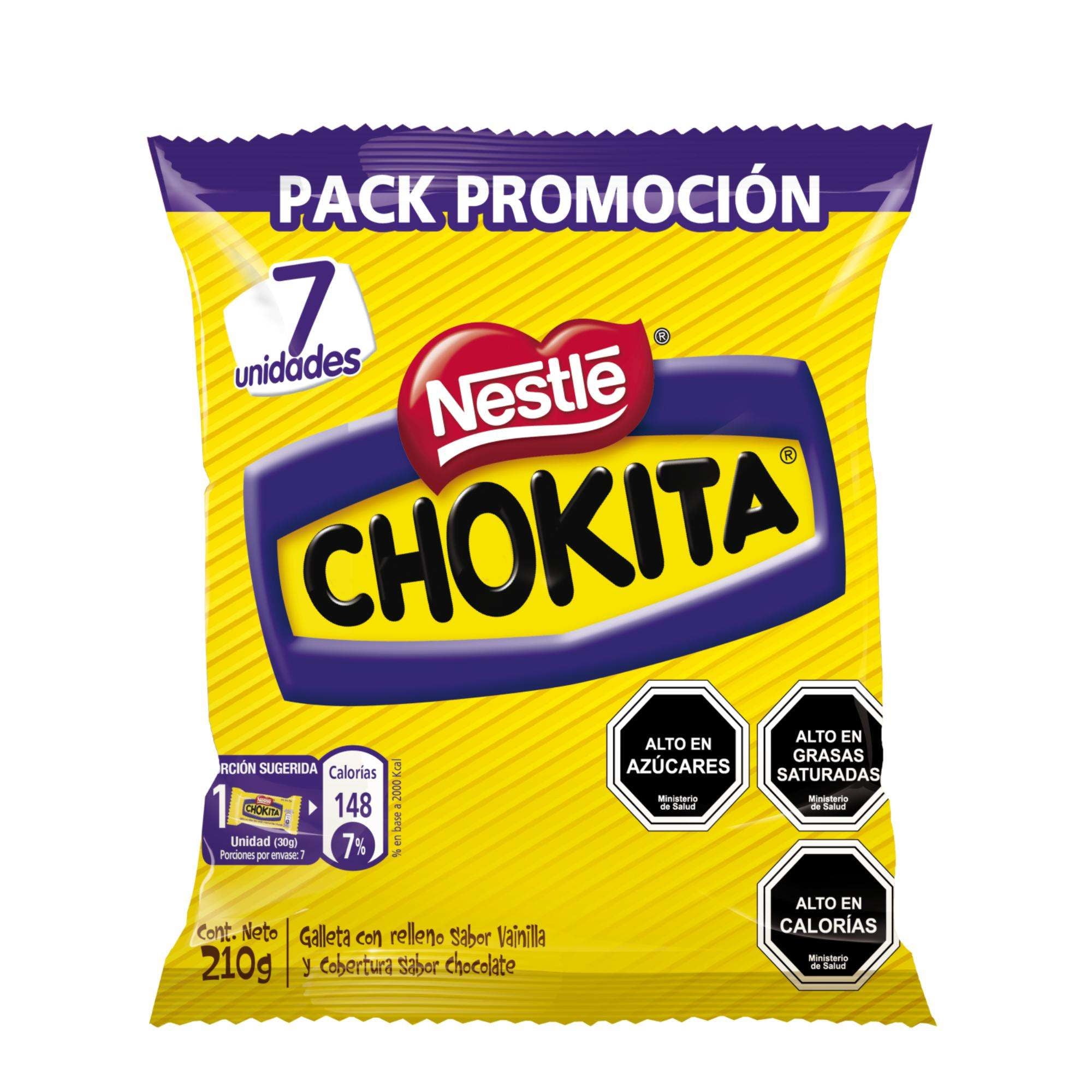Galleta Rellena De Vainilla Y Cubierta Chocolate 7 Un 184 g Chokita
