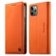 thumbnail image 1 of Funda Billetera de Cuero para [iPhone 11 Pro], Bloqueo RFID, Tarjetas y Soporte Naranja, 1 of 5