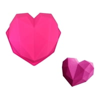 Genérico - Molde Corazon Diamante Molde De Silicona Corazón Chocolate