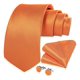 thumbnail image 2 of Corbatas Seda Hombres, Paño Y Colleras. Modelos De Un Tono naranja Talla Única, 2 of 6