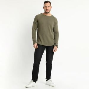 Truval - Sweater Cuello Redondo Khaki Claro