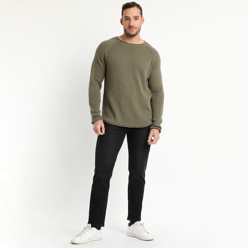 Truval - Sweater Cuello Redondo Khaki Claro