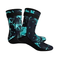 Magideal - Calcetines De Buceo Calcetines De Traje De Neopreno De 3 Mm Calcetines De Bota De Playa Impermeables Unisex Calcetines De Agua Térmicos Elásticos Para , Verde, S
