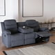 thumbnail image 3 of Sofa Santi Grey Reclinable 3 Cuerpos Con Posavasos, 3 of 8