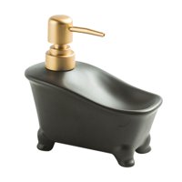 Bothyi - Dispensador De Jabón Manual, Dispensador De Botellas Para Encimera Del Hogar, Lavadero, Negro