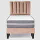 thumbnail image 3 of Cama Europea Valencia P + Respaldo Cadiz 1 PL Felpa Beige, 3 of 6