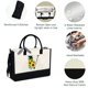 thumbnail image 3 of Bolso tote de lona con girasoles LIYACHAO con bolsillo con cierre, 3 of 5