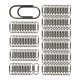 thumbnail image 1 of 100 clips de papel para notas, clips clasificados de metal, fáciles de usar, resistentes al óxido, suministros creativos de oficina, clips para el Negro, 1 of 5