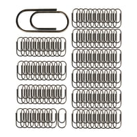 Magideal - 100 Clips De Papel Para Notas, Clips Clasificados De Metal, Fáciles De Usar, Resistentes Al Óxido, Suministros Creativos De Oficina, Clips Para El Negro