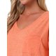 thumbnail image 5 of INSPIRE CHIC Camisón de mujer con cuello en V, camisón cómodo y holgado, talla S, color naranja, 5 of 6