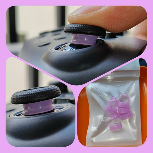 Anillo protector de goma compatible con ASUS ROG Ally/Steam Deck/PS5/PS4/Nintendo Switch Pro Controller - Accesorios de protección de agarre duraderos-Morado