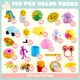 thumbnail image 2 of Huevos de Pascua precargados JOYIN, 160 unidades, con varios juguetes, 2 of 8