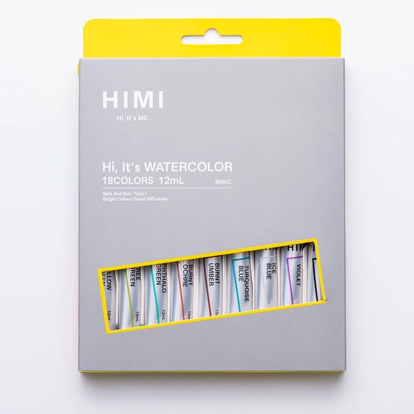 HIMI Set Tubos de Acuarela 12 ml 18 Colores