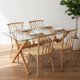 thumbnail image 1 of Comedor Moderno Mesa Xinia 130x80 + 4 Sillas Crosswood Natural, 1 of 2