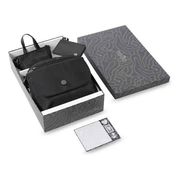 Kit X4 Bolso+multiuso Mini+monedero+postal Corneana