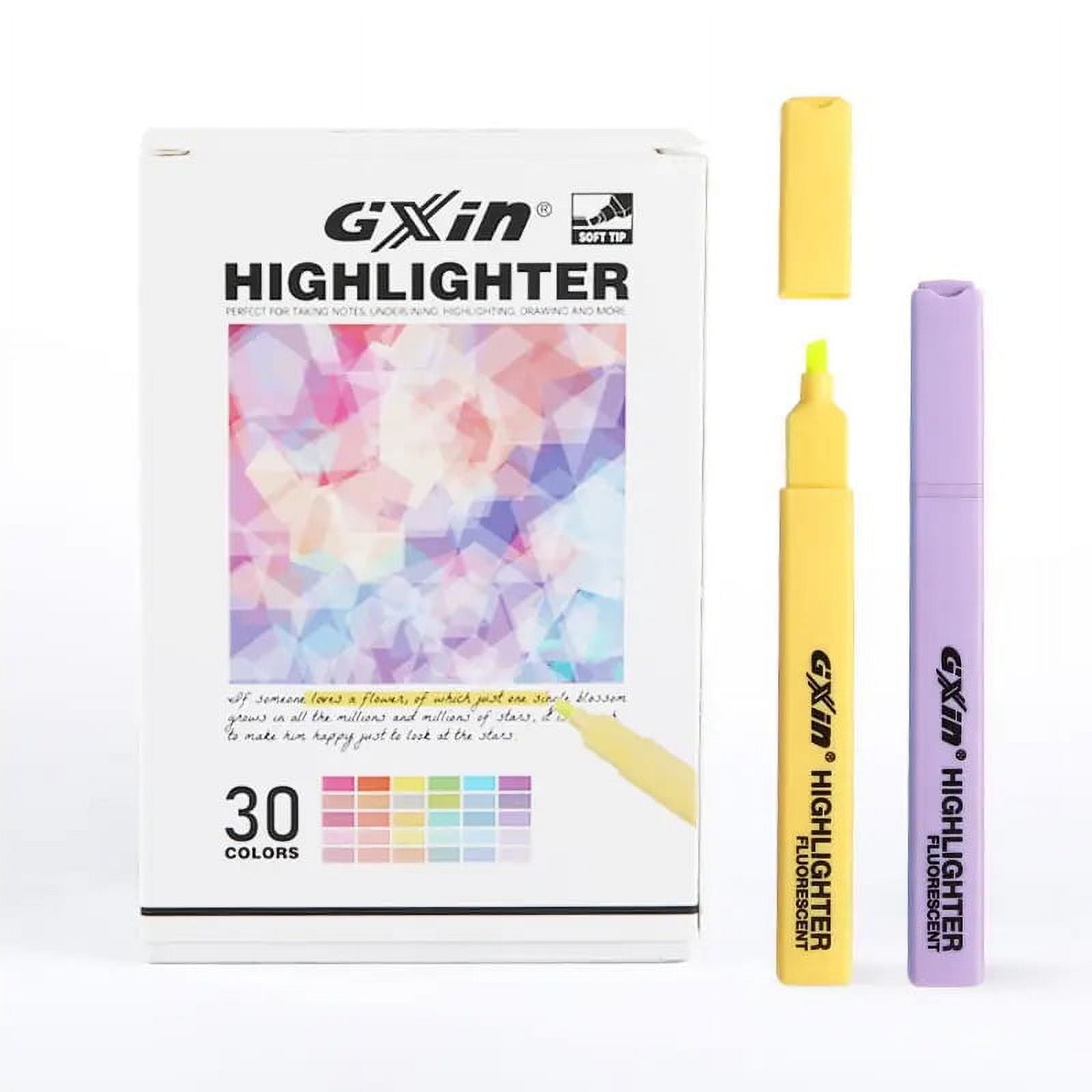 Gxin - Destacadores Set 30 Colores Pastel