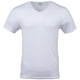 thumbnail image 5 of Camiseta Gildan con cuello en V para hombre G1103 blanca talla L (paquete de 6), 5 of 6
