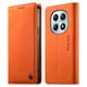 thumbnail image 1 of Funda Billetera de Cuero para [Xiaomi POCO M8 5G], Bloqueo RFID, Tarjetas y Soporte Naranja, 1 of 5