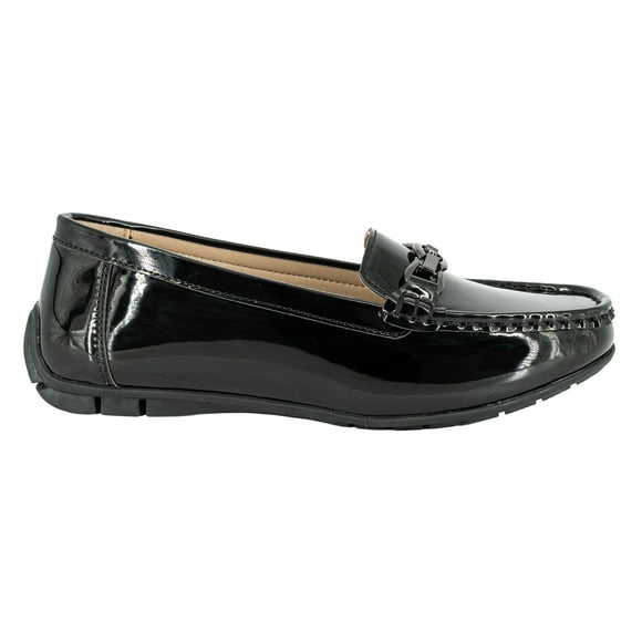 Mocasin Dam Negro Charol Alquimia