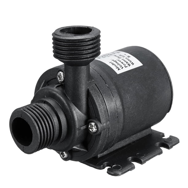 Bomba sumergible centrífuga 800L/H 5M/16 pies bomba de agua de rosca de 4 pulgadas de bajo ruido para sistema de circulación de agua de estanque de , Adaptador de 12 V CC