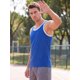 thumbnail image 4 of INSPIRE CHIC Camiseta sin mangas para hombre de entrenamiento, ropa urbana, gimnasio de musculación, sin mangas, 2XL Azul Real, 4 of 5