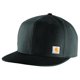 thumbnail image 1 of Cap Carhartt Firm Duck Flat Brim para hombre, color negro, 1 of 1